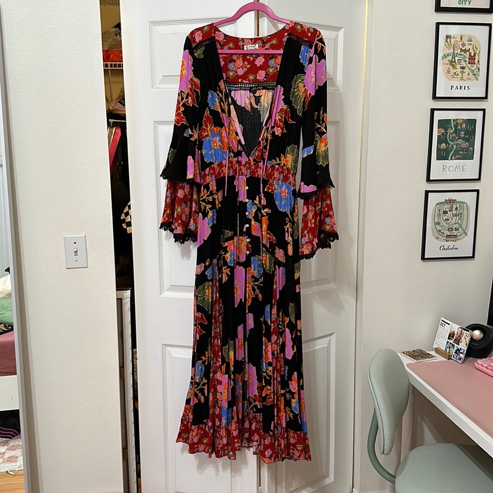 Free People Bodysuit Maxi Dress
